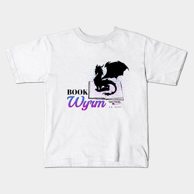 Book Wyrm Kids T-Shirt by SKRose